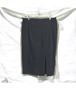 Vintage Nancy Bolen Petites for City Girl Womans Skirt XLarge Black Faux... - $17.75