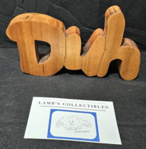 Handmade Wood sign paperweight 6&quot; x 3.5&quot; weighs 4 oz says Duh - $19.38