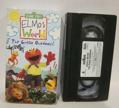 Sesame Street Elmos World The Great Outdoors Vhs Movie Tape VCR 2003 - £7.78 GBP