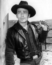 James Drury in black waistcoat holding lasso The Virginian TV series Poster - $29.99