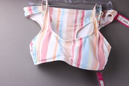 Xhilaration Striped Bikini Top &amp; Bottom Swimsuit Size Large 8-10 NWT 115... - $11.36