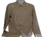 Vintage 70s Atto Women&#39;s Large Long-Sleeve Bib Ladies Western Shirt - £36.29 GBP