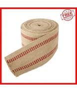 Rustic Red Jute Webbing Tape, 3.5&quot; x 10 Yards - Perfect for Crafts &amp; Rep... - $569.38 MXN