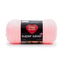 Red Heart Super Saver Yarn Petal Pink E300B-373 - £17.58 GBP