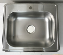 Dayton D125221 Single Bowl Drop-In Stainless Steel Sink 25 X 22 X 6.5625&quot; - £78.44 GBP