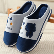 New Cute Cat Non-Slip Slippers Memory Foam Warm Plush Women Shoes Slip-On Warm S - £20.89 GBP