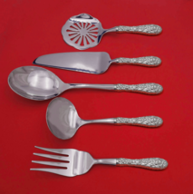 Rose by Stieff Sterling Silver Thanksgiving Serving Set 5pc HH WS Custom - £255.68 GBP