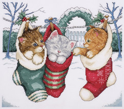 Design Works Counted Cross Stitch Kit 12&quot;X14&quot;-Cozy Kittens (14 Count) - £23.56 GBP