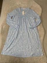 New Charter Club Intimates Paisley Robe Medium Blue Sleepwear Pajamas - £18.90 GBP