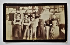 Antique Photograph South Braintree Ma Store Group Photo Chas Revere Occupational - £71.16 GBP