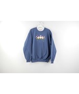 Vtg 90s Womens Size Medium Stitched Chickadee Bird Holly Christmas Sweat... - $45.96 CAD