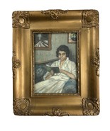 Antique Oil Painting Young Lady Reading A Book By Rimsel M-
show origina... - $485.26 CAD