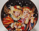 Bradford Exchange &quot;Angels We Have Heard On High&quot; By Brenda Burke Plate - £23.28 GBP