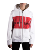 HELMUT LANG Womens Hoodie Campaign Panel Zip Pink Red Size M/L H10UM522  - £85.34 GBP