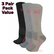 3 Pairs Realtree Womens Tall Boot Socks Ultra-Dri Wicking Warm Cushion O... - £15.97 GBP