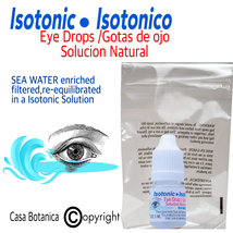 Gotas De Ojos-Eye Drops Isotonic * Isotonico Sea WATER-Agua De Mar Casa Botanica - $10.75