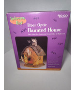 Vintage Fiber Optic Light Up Haunted House Halloween Alley Decor Halloween - $21.77