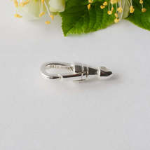 Solid 925 Sterling Silver Snap Hook Lobster Claw Clasp - $8.54+
