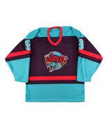 Any Name Number Detroit Vipers Retro Hockey Jersey Purple Howe Any Size - $74.88 CAD