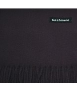 Dark Purple - Plain Solid Scarf Unisex 100% Cashmere Oversize 74&quot;x26&quot; - $23.98