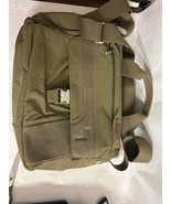 TUMI men’s khaki nylon triple compartment brief case 6124HKH SANDO - £98.56 GBP