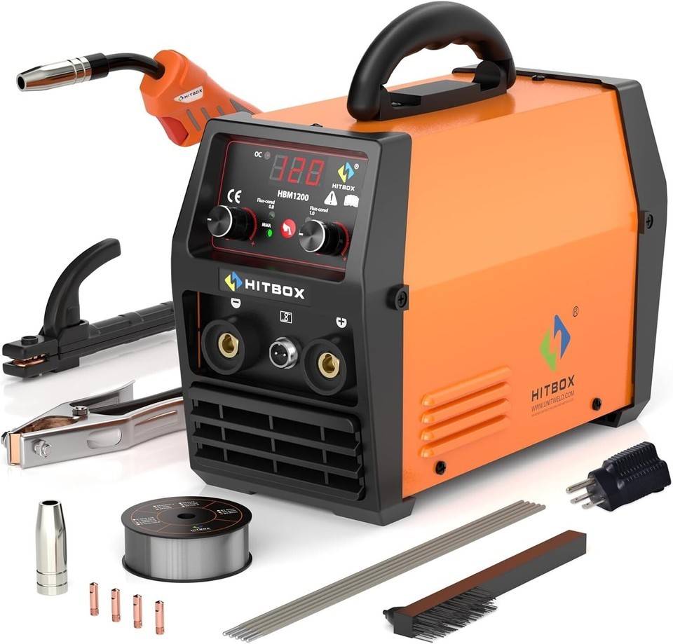 Gasless 3-in-1 MIG Welder, 145A, with Adjustable Wire Feed - Lightweight Design Item image 3