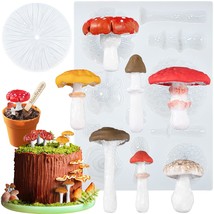 Life Like Mushroom Polymer Clay Casting Silicone Mold And Veiner For Fondant Cak - £26.67 GBP