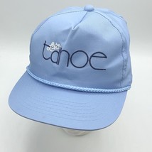 Vintage Lake Tahoe Blue Embroidered Snapback Adjustable Hat Braid Cap  - £19.58 GBP