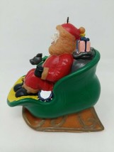 Christmas Blow Mold Santa Claus Tree Ornament Painted Plastic Japan 5&quot; VTG - £7.90 GBP