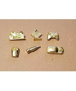 Monopoly Empire Board Game Replacements - 6 Gold Tokens + Chance/Empire ... - £15.15 GBP