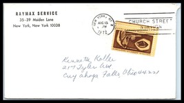 US Ad Cover - Raymax Service, New York, NY to Cuyahoga Falls, OH C9 - $2.96