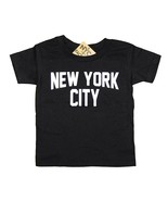 New York City Toddler T-Shirt Screenprinted Black Baby Lennon Tee - £11.16 GBP+