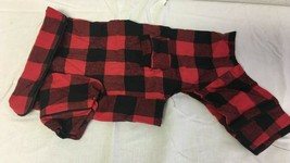 Fab Dog Flannel Pajamas 12&quot; Red and Black - $19.17