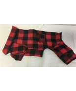 Fab Dog Flannel Pajamas 12&quot; Red and Black - £15.19 GBP
