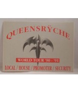 QUEENSRYCHE - VINTAGE ORIGINAL CONCERT TOUR CLOTH BACKSTAGE PASS - $10.00