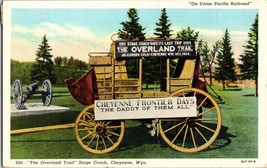 The Overland Trail Stage Coach Cheyenne Wyoming Frontier Days (C1) - £9.55 GBP