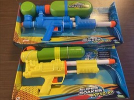 NERF Hasbro Super Soaker XP50-AP &amp; Xp100 Retro Blaster Gun 2021 New Sealed Lot - £60.08 GBP