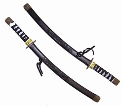 2 Black Plastic Dragon Ninja Swords Play Toy Sword Ninga Item Costume New W Case - £9.48 GBP