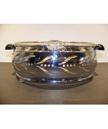 Glasbake Casserole w/ Aluminum Carrier #55 Art Deco 1930&#39;s - $92.58 CAD