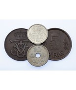 1907-1924 Denmark 5-25 Ore Lot (4 coins) KM 806, 814.1, 815.2, 822.1 - $1,481.77 MXN