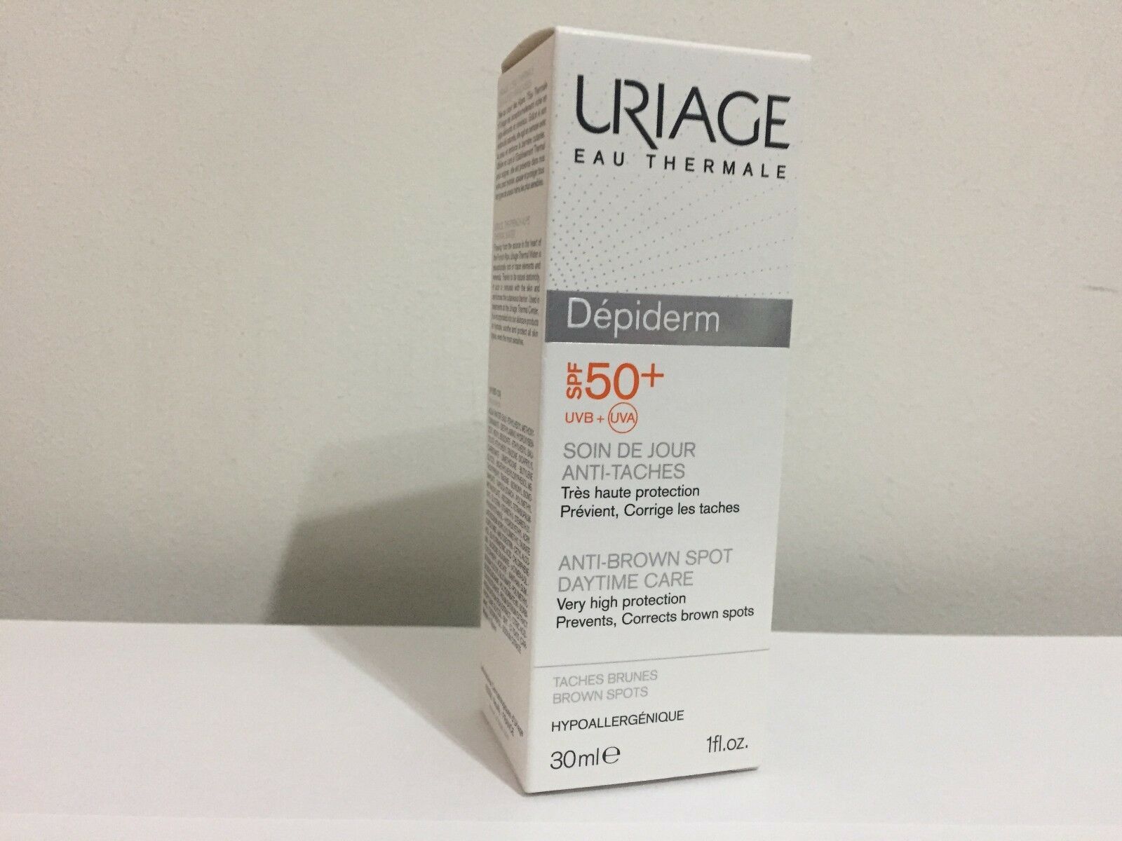 Uriage Depiderm Cream SPF 50 - 30ml  Anti-Brown Spots Hight Protection UVB - UVA