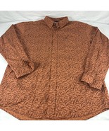 Cinch Men&#39;s Long Sleeved Brown Gun Print Button Down Shirt - Size XL - $37.36