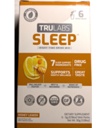 TruLabs Sleep Night Time Drink Mix 6 Stick Packs Honey Lemon New Sealed ... - $8.91