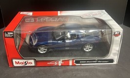 Maisto Special Edition 2005 Navy Blue Chevrolet Corvette Coupe 1:18 Sealed Box - £66.16 GBP