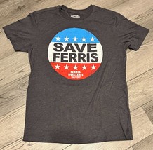 Ferris Bueller&#39;s Day Off &quot;Save Ferris&quot; Graphic Short Sleeve T-Shirt Sz M - £6.90 GBP