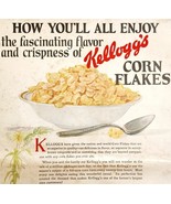 1920 Kelloggs Toasted Corn Flakes Breakfast Art Advertisement Cereal HM2C - $551.60 MXN