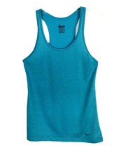 Nike Womens Shirt Size XS Blue Sleeveless Tank Regular Fit Exercise Norm Core - £14.54 GBP