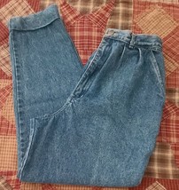 Conversations Brand ~ Denim Blue Jeans ~ Size 14 ~ High Waisted ~ Cuffed - $26.18
