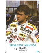 ⭕VTG Formula 1 PIERLUIGI MARTINI pocket calendar 1986 F1 pilot - $11.10 CAD