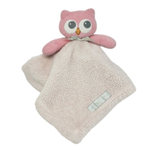 BLANKETS AND BEYOND 15&quot; x 15&quot; PINK BABY OWL SECURITY BLANKET STUFFED PLU... - £37.21 GBP